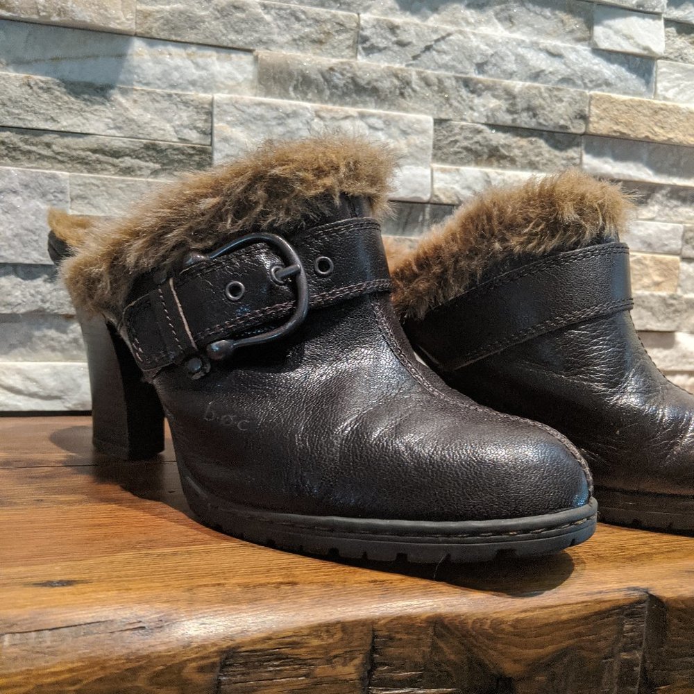 Boc by Born Faux Fur Mules